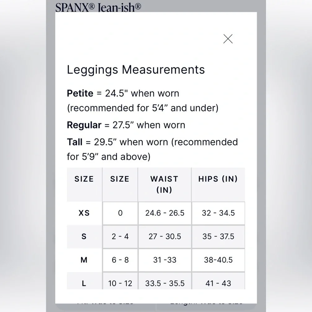 SPANX High Rise Leggings with Tapered Fit and Elastic Waistband - Picture 11 of 13